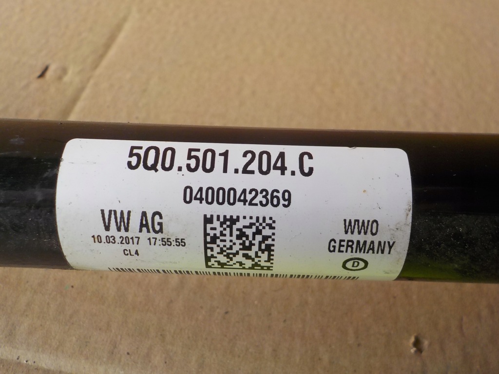 фото №3, Vw t-roc 2.0tsi приводной вал правый задняя 5q0501204c