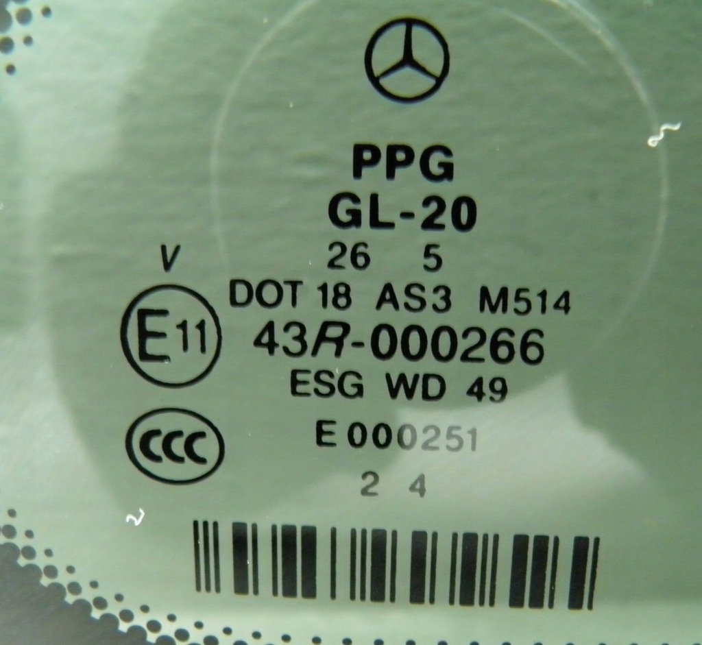 фото №2, Стекло кузовная правая задняя mercedes rklasa w251