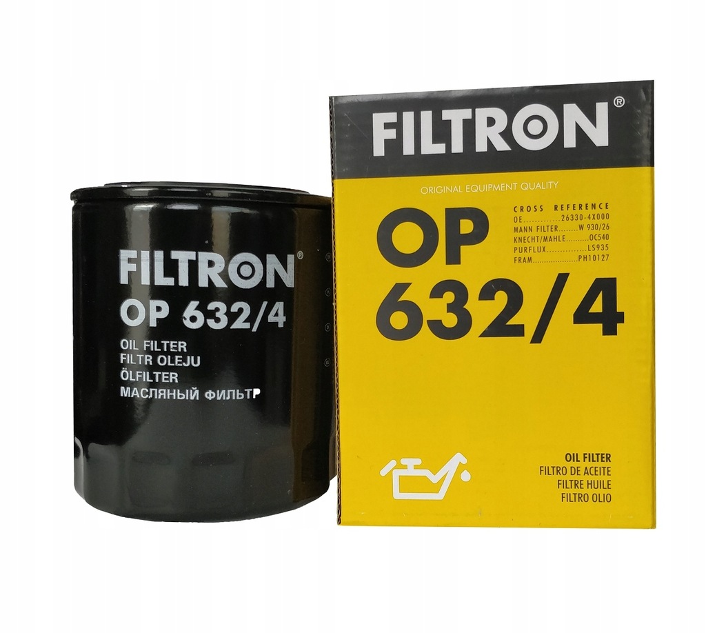 фото №14, Filtron фільтр оливи op632/4 kia carnival 2.9 crdi