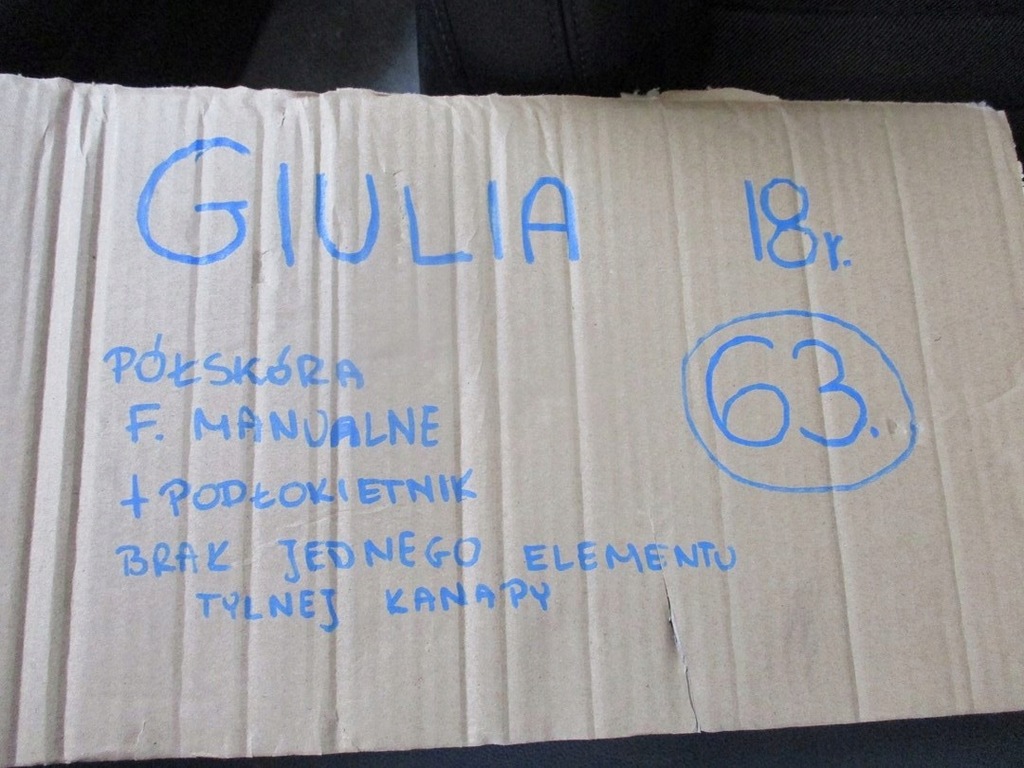 фото №8, Оббивка pół шкіра сидіння alfa romeo giulia 18r