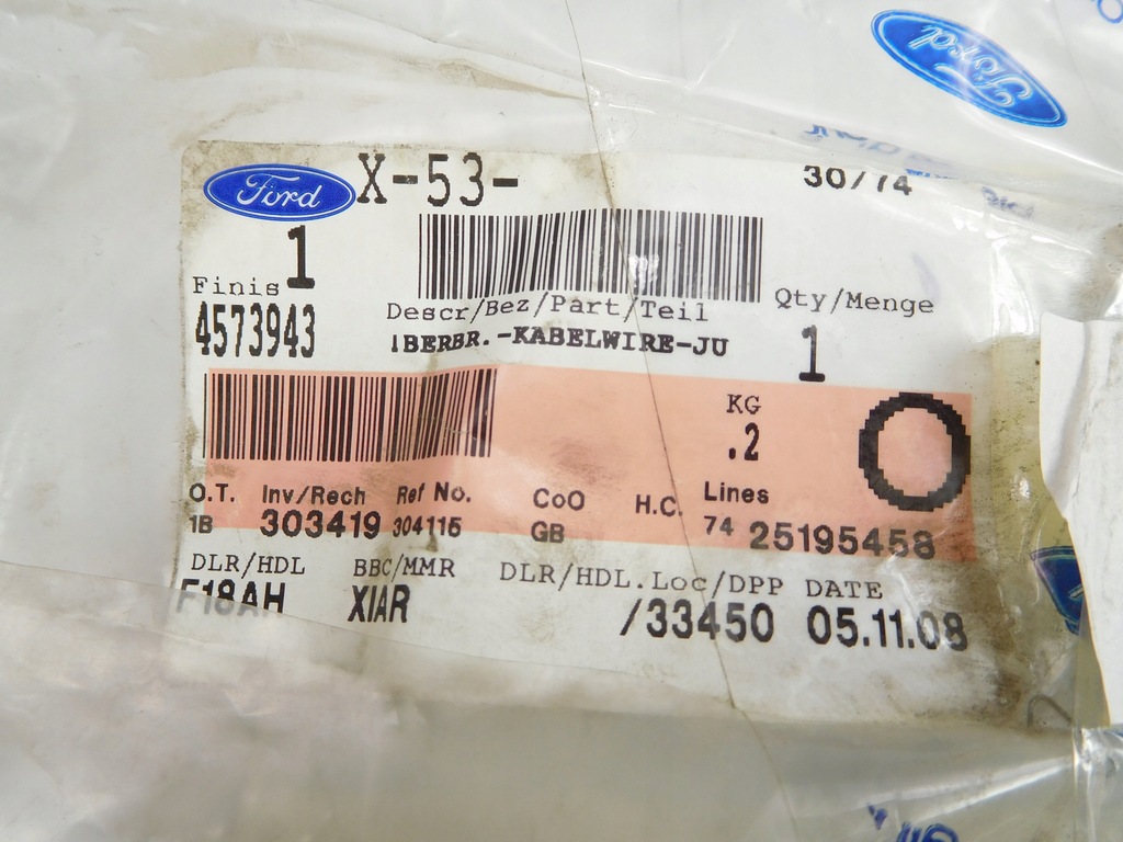 фото №10, Джгут двері лівий перед ford transit mk6 4573943