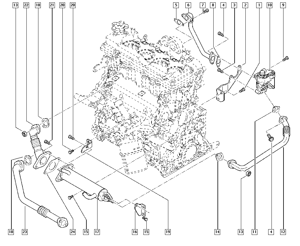 фото №3, Прокладка клапана egr r master ii 3.0dci