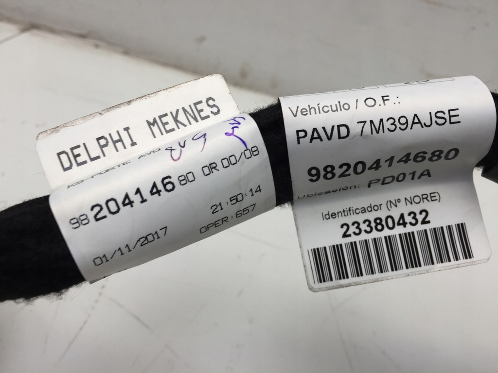 фото №3, Peugeot rifter електропроводка двері правий перед