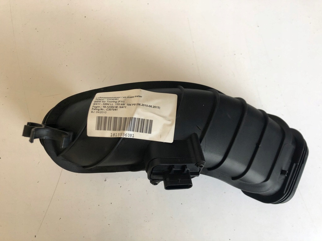 фото №1, Bmw 5 f10 f11 труба канал воздуха датчик массового расхода воздуха 2.0d