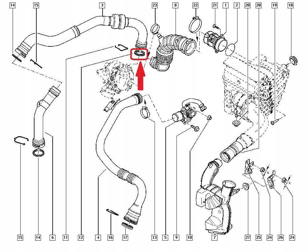 фото №5, Прокладка труба renault megane 1.5 dci 7701070788