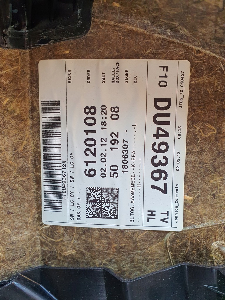 фото №3, Обшивка дверь обивка europa bmw f10 левый 5