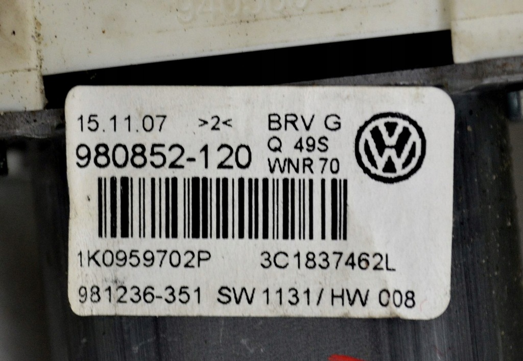 фото №5, Моторчик стекло правый перед 1k0959792l 1k0959702p