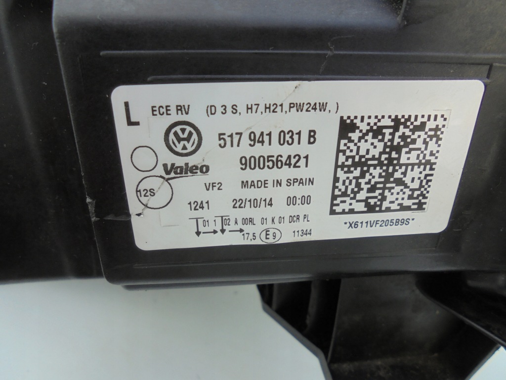 фото №11, Фара ксенон левый vw golf 7 sportsvan 517941031