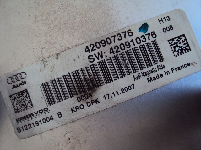 фото №3, Бортовой компьютер блок управления поглощение колебаний audi r8