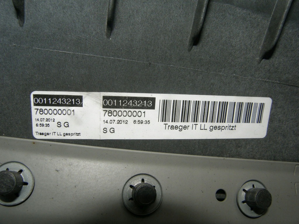 фото №10, Audi a3 8p консоль приборная панель подушка подушка безопасности 8p1857067