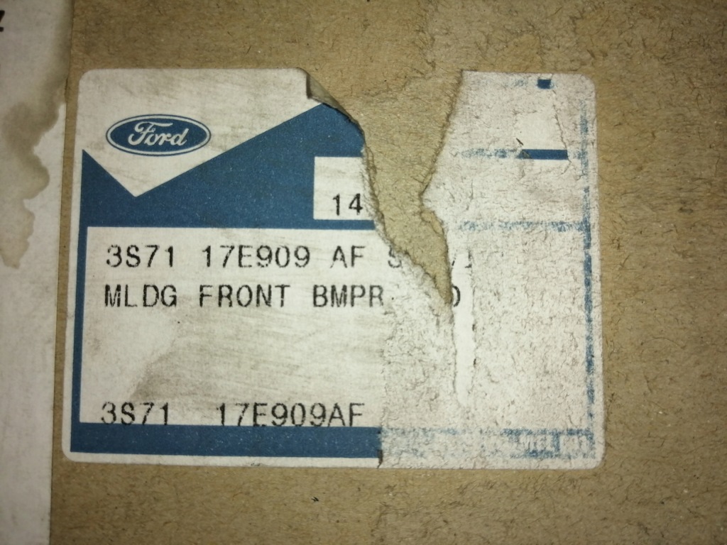 Молдинг бампера перед левая ford mondeo 3 1415601 Недорого