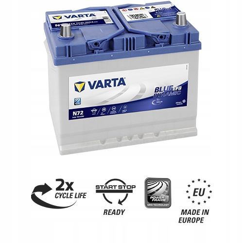 фото №4, Акумулятор varta blue dynamic 12v 72ah/760a p+