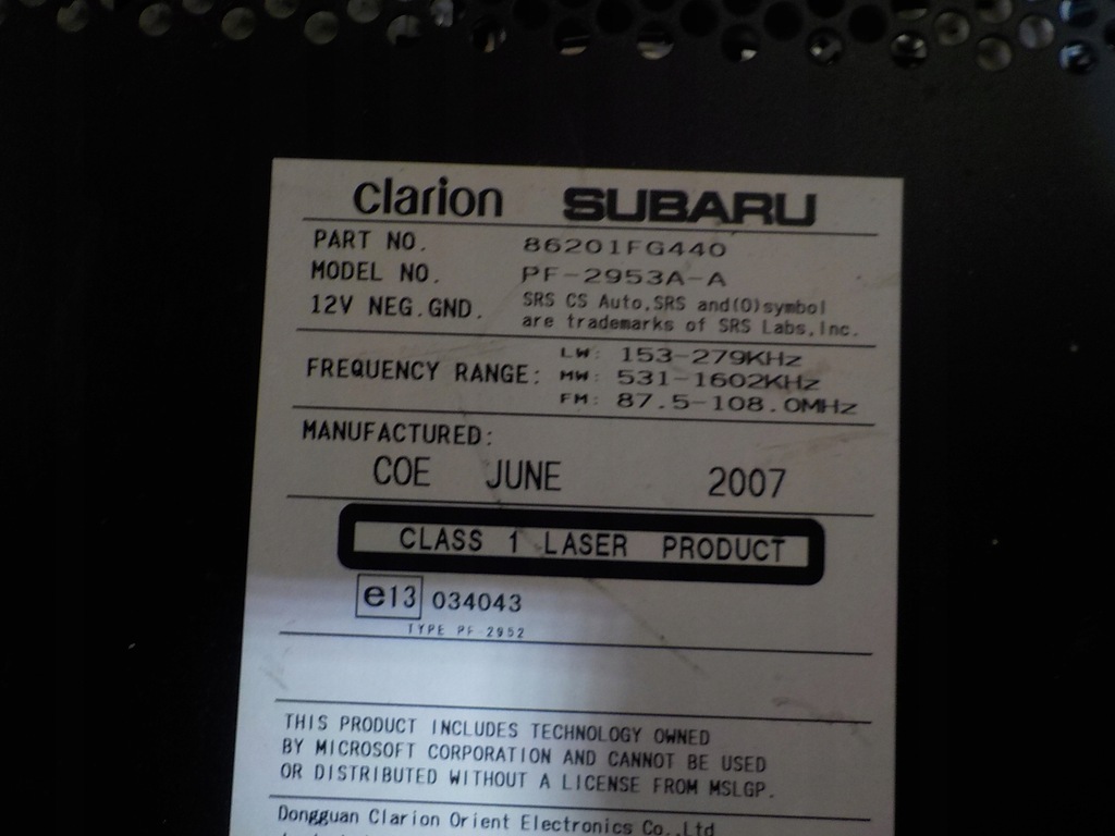 фото №4, Impreza iii gh 2.0 радио cd