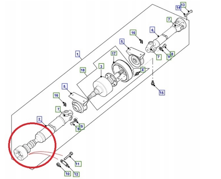 фото №2, Шарнир вала перед freelander 1998-2005 tvb000090