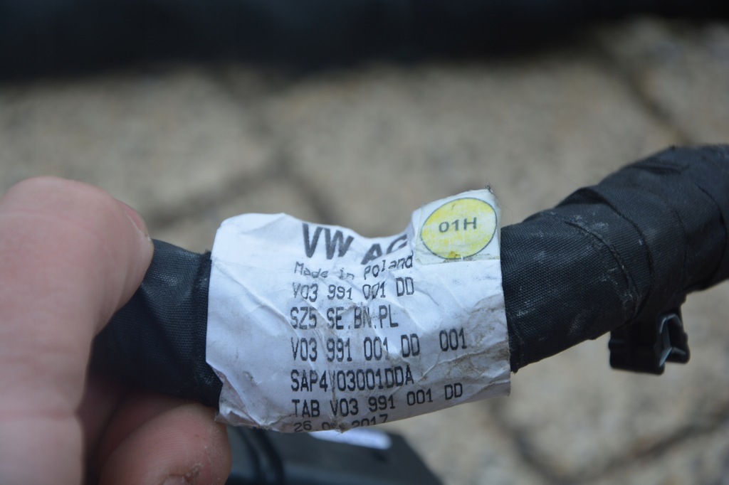 фото №12, Електропроводка джгут двигуна volkswagen оригінальний номер v03991001dd
