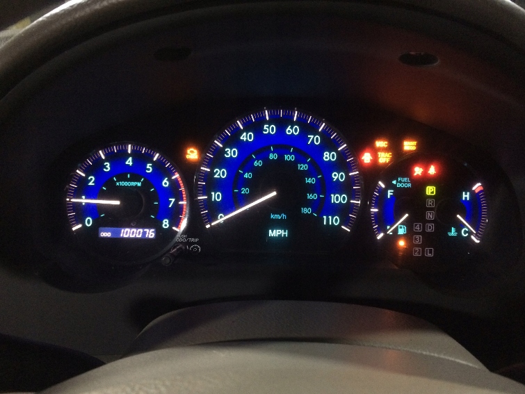фото №1, Toyota sienna ii 03- прилади лічильник