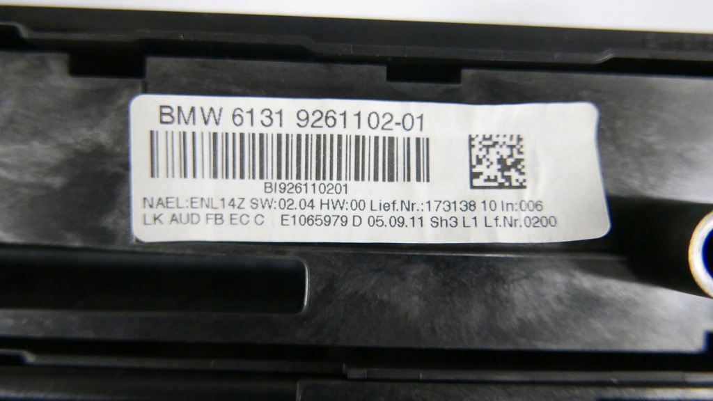 фото №3, Bmw f20 панель радіо кондиціонера механічна fv