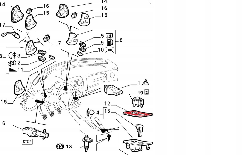 фото №3, Alfa romeo spider 95 заглушка туннель среднего оригинальный номер