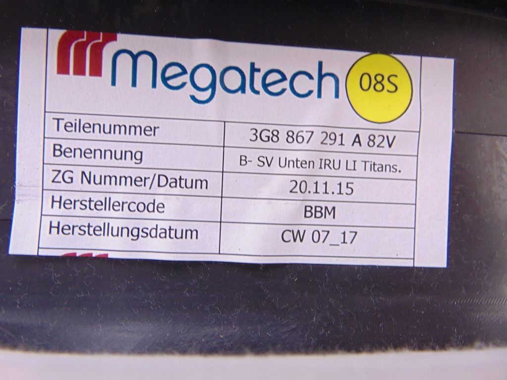 фото №6, 3g8867291a захист обшивка стійка b vw arteon