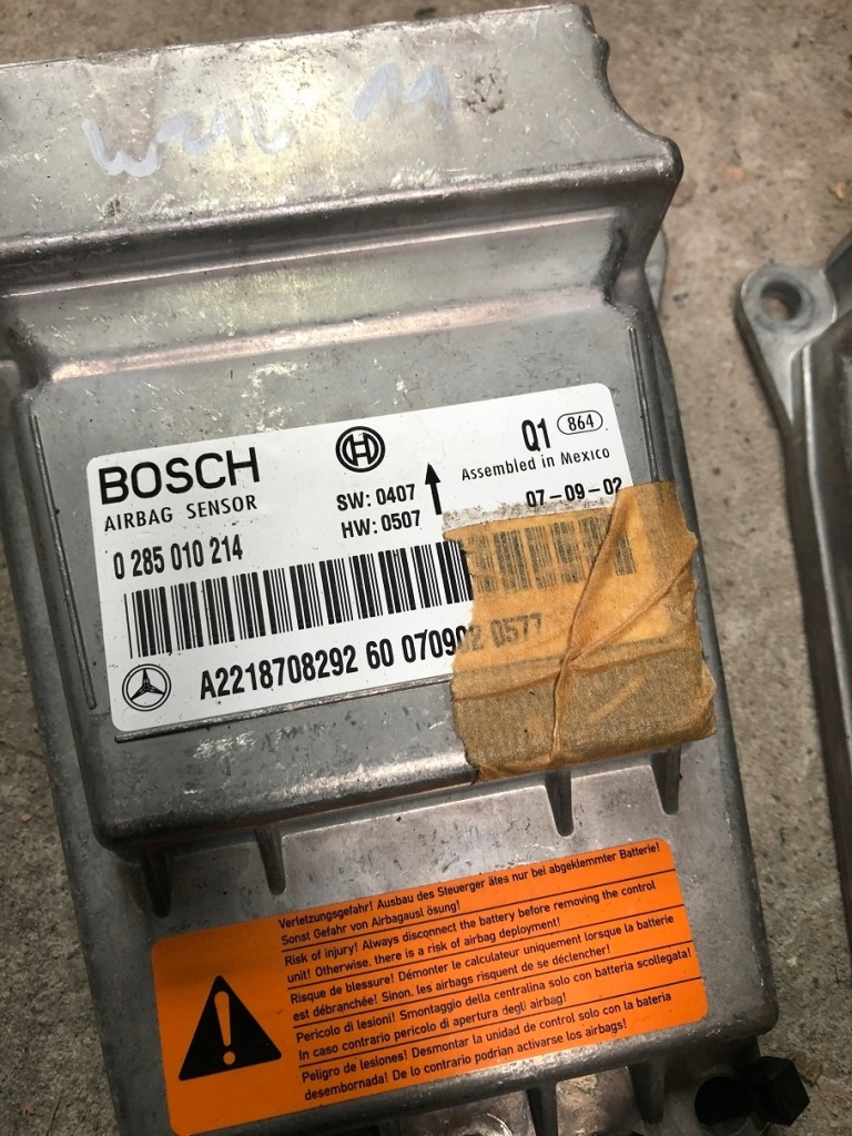 фото №4, Mercedes w221 w216 датчик модуль подушка безпеки різні nr