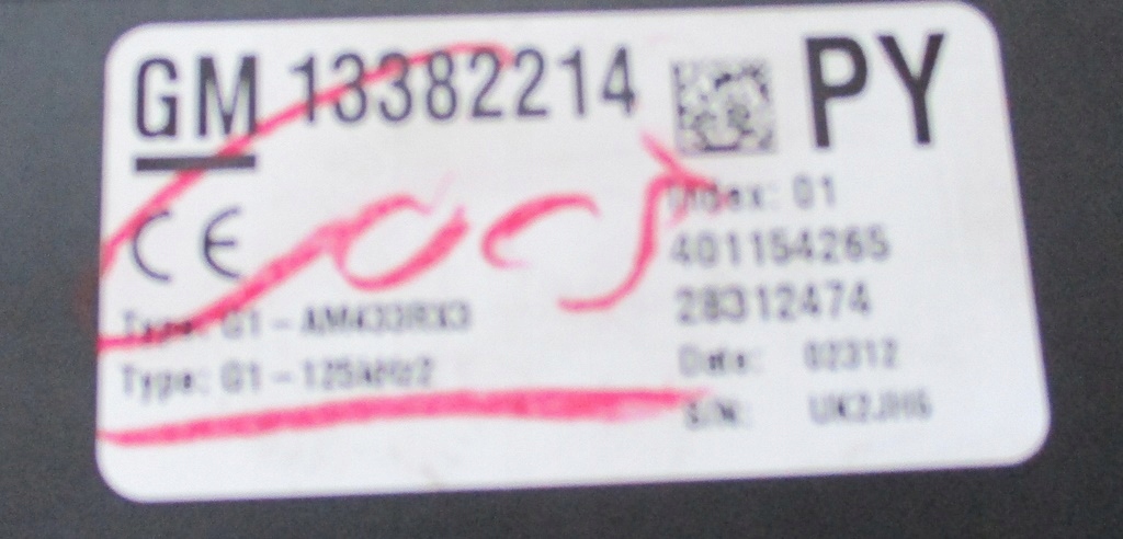 фото №2, Corsa d коробка запобіжників 13382214 lift 11-