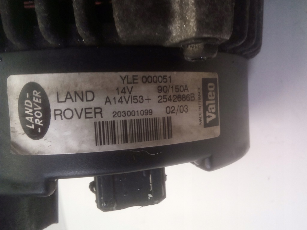 фото №3, Генератор range rover l322 3.0d 2001-2012 vogue