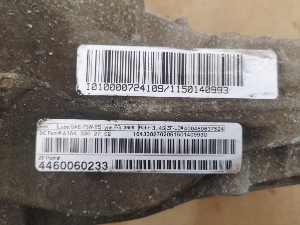 фото №4, Mercedes w251 r-klasa 3.0 ben редуктор мост перед