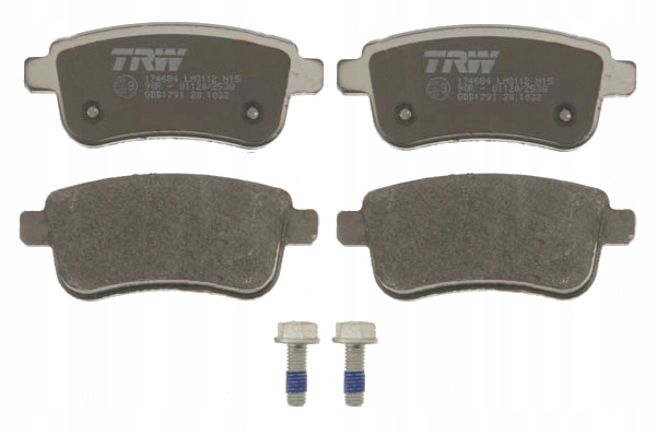 Тормозные колодки тормозной. renault megane 08- задняя с Разборки