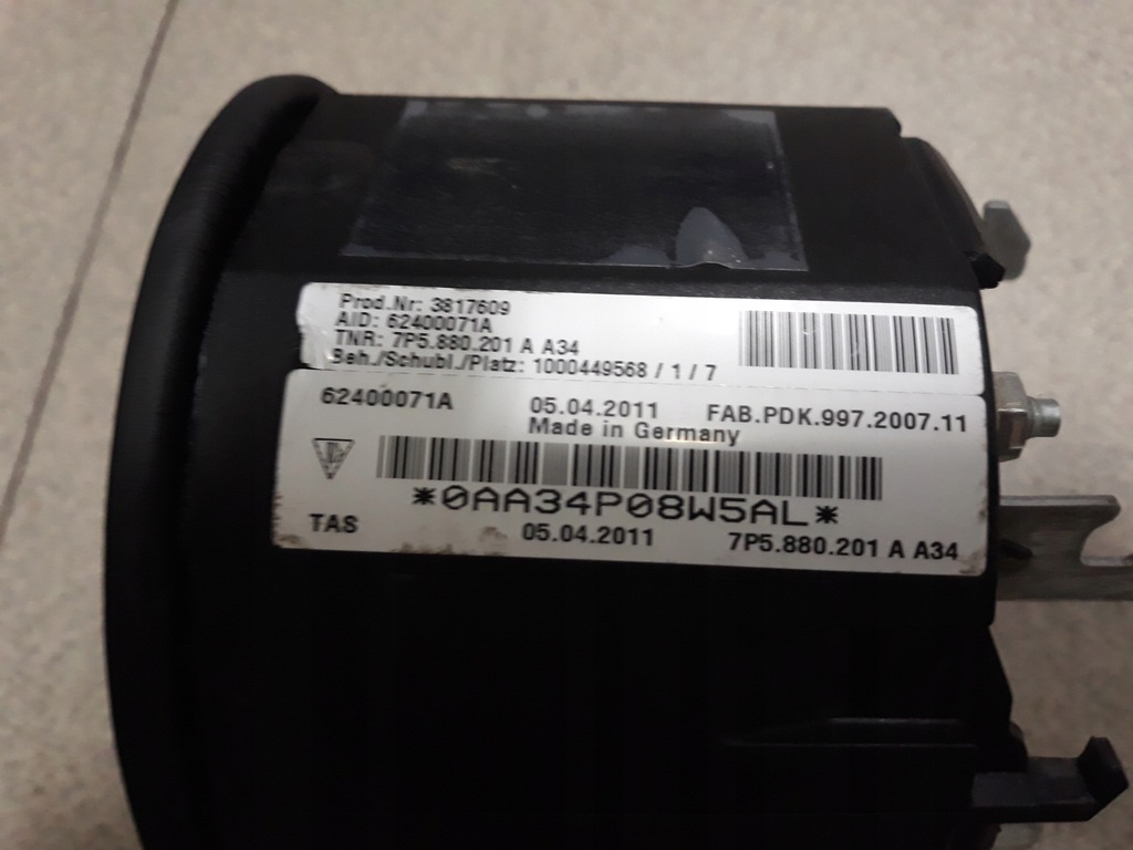 фото №10, Подушка подушка безопасности воздуховод porsche cayenne 7p5