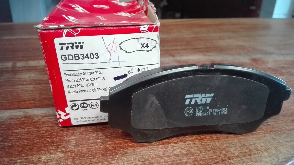 фото №3, Тормозные колодки ham. ford ranger 02-