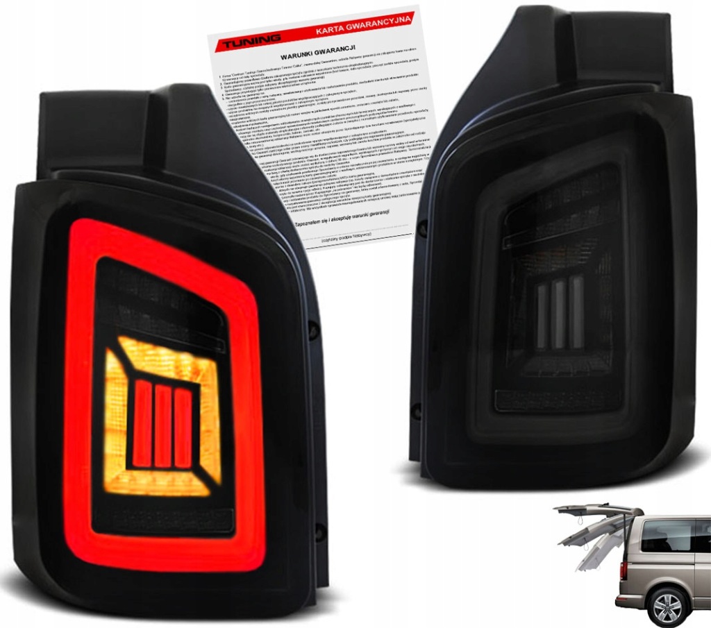 фото №1, Vw transporter t5 03-09 лампи задні задня full led