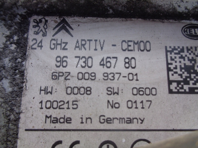 фото №4, 3008 5008 датчик модуль наближення 9673046780