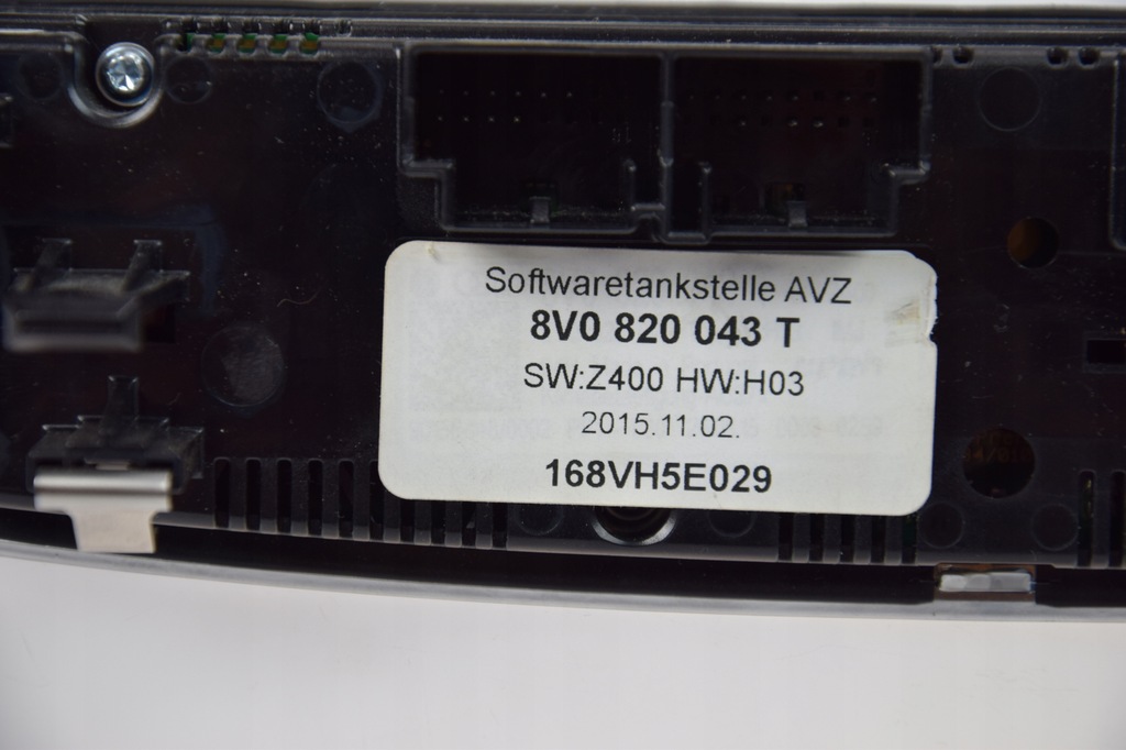 фото №7, Audi a3 панель кондиционера cabrio lift 8v0820043t