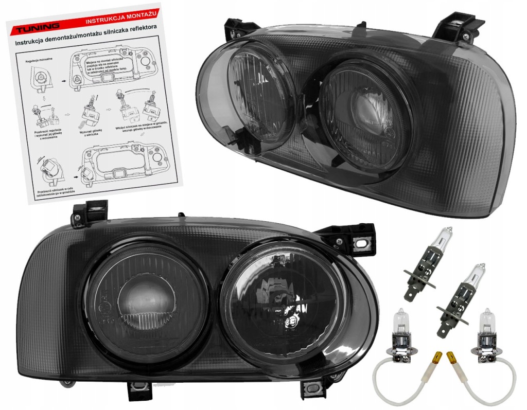 фото №1, Golf iii mk3 лампи фари проектор hella tyc