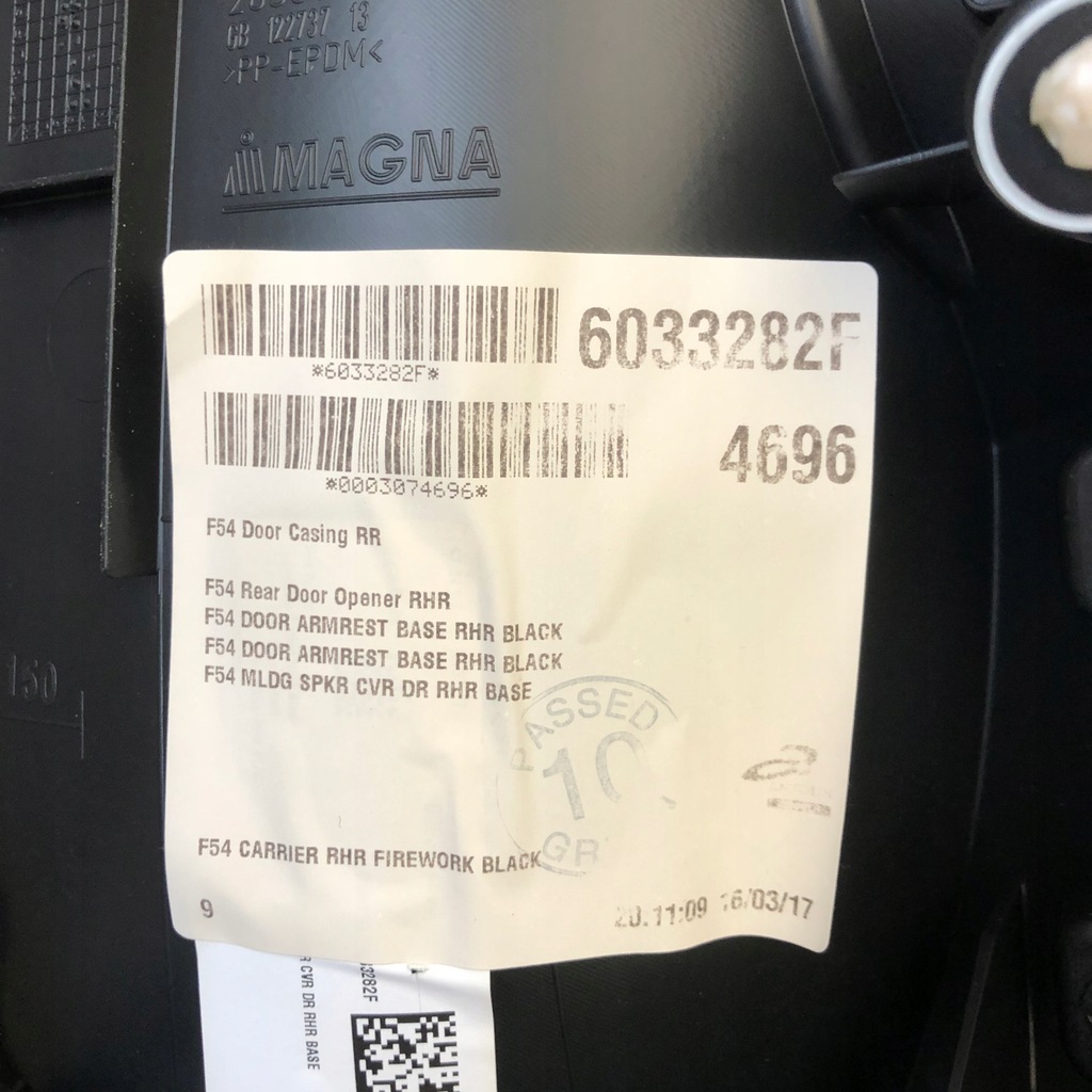 фото №3, Mini clubman f54 обшивка обивка дверь комплект