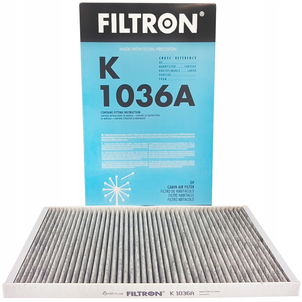 фото №1, Filtron k 1036a фильтр, вентиляция пространство пассажирский