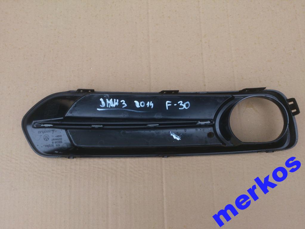 фото №2, Решётка w бампер bmw 3 f30 rok 2014