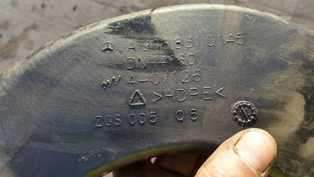 фото №2, Mercedes-benz оригінальний номер a9068310145 впуск повітря тунель