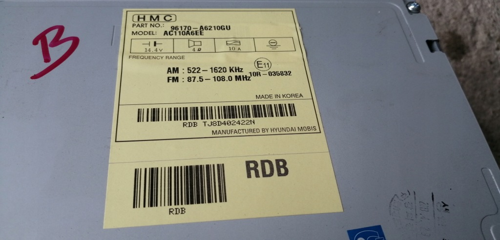 фото №3, Hyundai i30 ii радіо mp3 96170-a6210gu