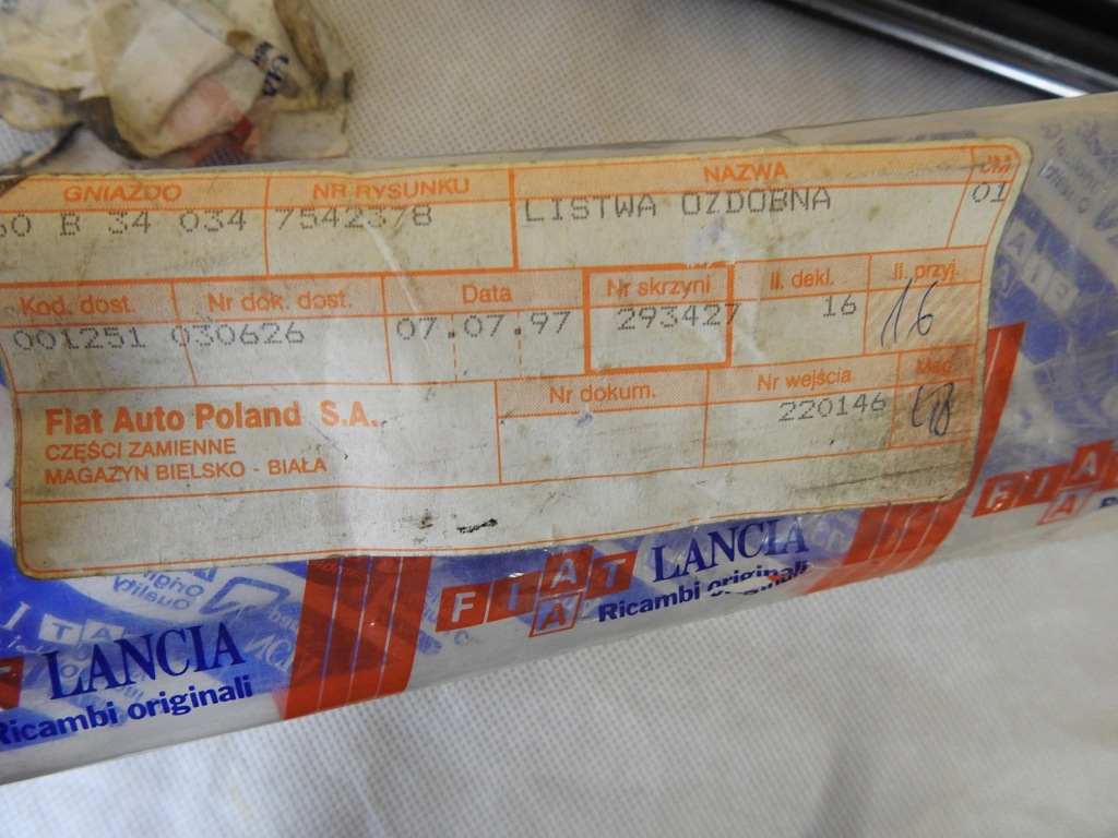 фото №7, Молдинг кровельная правая fiat uno 7542378