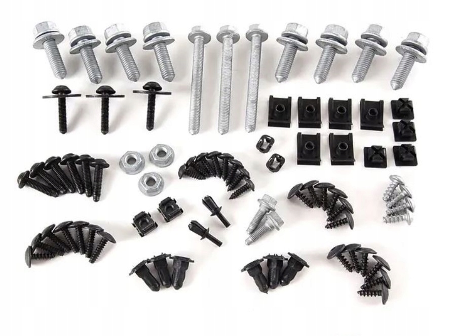 фото №1, Набір елементів кріпильних бампер перед audi a3