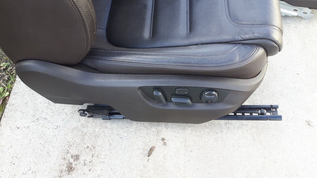 фото №3, Vw touareg 7p шкіра сидіння сидіння обшивки коричнева