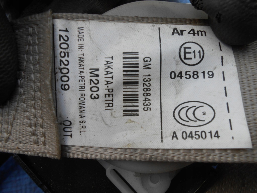 фото №5, Opel-cz insignia pas безпеки лівий задня kombi