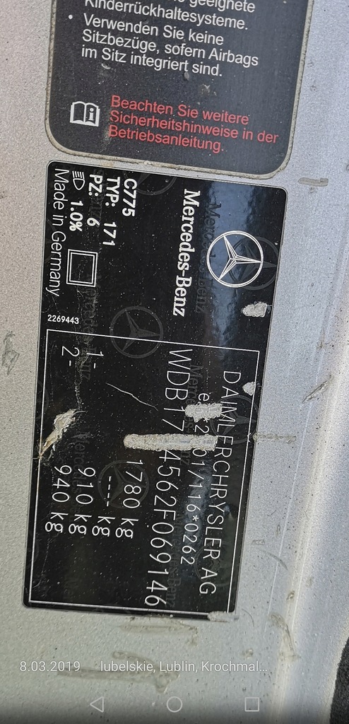 фото №5, Mercedes slk r171 wał приводной 1714103306