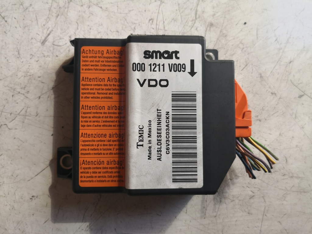 фото №1, Датчик подушка безпеки smart 450 fortwo 0001211v009