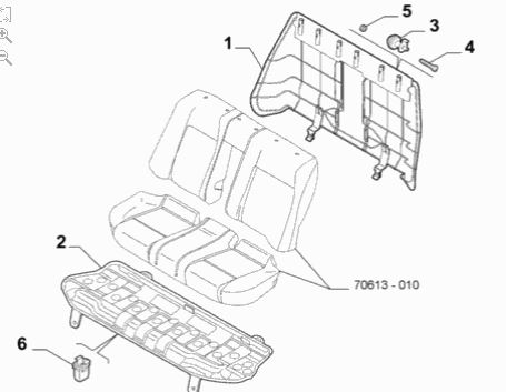 фото №8, Клипса защёлка сиденье задняя alfa romeo 159
