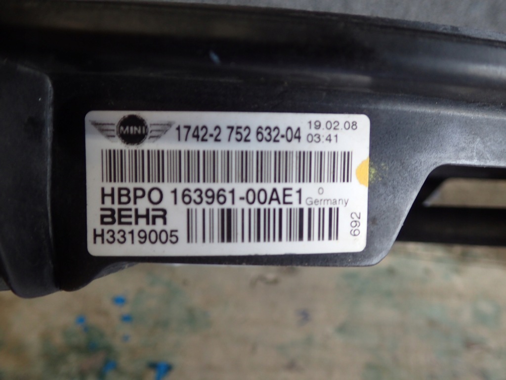 фото №2, Вентилятор mini cooper s