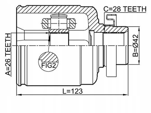 фото №2, Шарнір внутрішній правий kia opirus grandis
