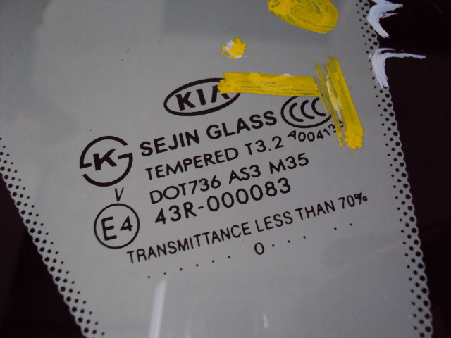 фото №4, Стекло кузовная правый задняя kia soul