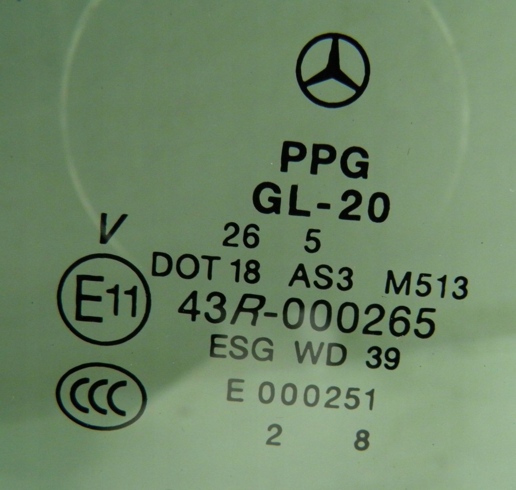 фото №2, Стекло дверь левый задняя mercedes r-klasa w251 тонированная